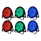 Kit 6 Briwax Bx 434 Parled Slim 60 Led 3w Triled Rgb 110 220