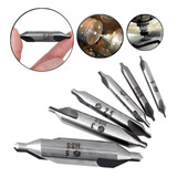 Kit 6 Brocas De Centrar Broca De Centro Torno Fresa Cnc