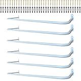 Kit 6 Cabideiros Brancos Arara 1 20m Fixa De Parede Casa Loja Closet Organizado