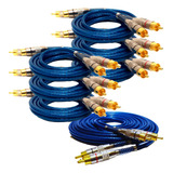 Kit 6 Cabos Rca
