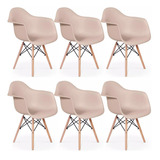Kit 6 Cadeira Poltrona Charles Eames