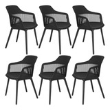 Kit 6 Cadeiras Marcela