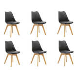 Kit 6 Cadeiras Saarinen