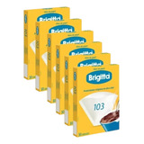 Kit 6 Caixa Filtro De Papel Café Brigitta 103 Com 30 Un Cada