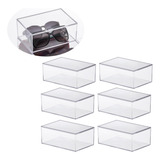 Kit 6 Caixa Organizadora Tampa Porta joia Maquiagem Banheiro
