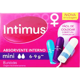 Kit 6 Caixas Com 8 Unidades Absorvente Interno Intimus Mini