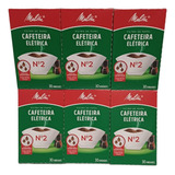 Kit 6 Caixas Filtro Papel Para Cafeteira Melitta N 2 30 Un