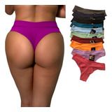Kit 6 Calcinha Fio Duplo conforto Poliamida Sexy Ref 24