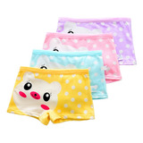Kit 6 Calcinhas Box Infantil Menina Moça Criança Microfibra