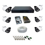 Kit 6 Câmeras 2 Mp Full Hd Dvr 8 Canais P2p Ahd Hd 1tb