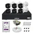 Kit 6 Câmeras Intelbras Hdcvi E Dvr 8 Canais C 1tb Purple Câmeras Segurança Wd Purple 1120b Mhdx 1008c
