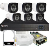 Kit 6 Câmeras Segurança Infravermelho Ahd Dvr 8ch Multi Hd