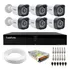 Kit 6 Câmeras Segurança Tudo Forte Full Hd Tf 2020 B + Tfhdx 3308 Cor Branco