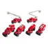 Kit 6 Caminhão De Bombeiros Alloy Metal 1:48 Fire Rescue