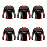 Kit 6 Camisa De Motocross Trilha