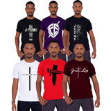 Kit 6 Camisetas Evangélicas Masculinas Atacado Revenda