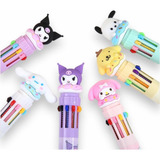Kit 6 Canetas Multicoloridas Hello Kitty