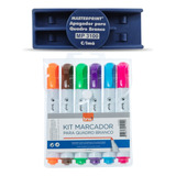 Kit 6 Canetas Pinceis