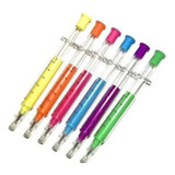 Kit 6 Canetas Seringa Injeção Medicina Enfermagem Farmácia