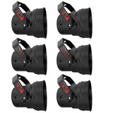 Kit 6 Canhão Refletor Tx Preto Par36 Ar111 Globo Espelhado
