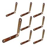 Kit 6 Cantoneiras De Metal 10x10cm 6 Furos