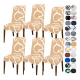 Kit 6 Capas Cadeira