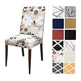Kit 6 Capas Cadeiras De Jantar Spandex Importado Elástico Várias Estampas Flowers 