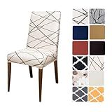 Kit 6 Capas Cadeiras De Jantar Tecido Spandex Importado Elástico Várias Estampas Pântano 