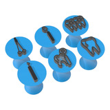 Kit 6 Carimbo Marcador Brigadeiro Dentista Odontologia Dente