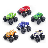 Kit 6 Carrinho Fricçao Blaze Monster Machine Racer Brinq u 