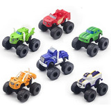 Kit 6 Carrinho Fricçao Blaze Monster Machine Racer Brinquedo