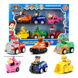 Kit 6 Carros E Personagens Patrulha Canina Fricção Coleção