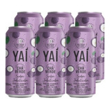 Kit 6 Cha Verde Jabuticaba Sem Acucar Yai Lata 290ml