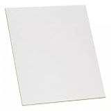 Kit 6 Chapas 1 Face Madeira Mdf Branco 60x40 Recorte Placa 3mm