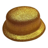Kit 6 Chapéu Coquinho Glitter Festa Carnaval Fantasia Balada Cor Dourado