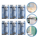 Kit 6 Cola Silicone Acético Transparente Bisnaga 50g Tekbond Cor Incolor