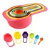 Kit 6 Colheres De Medidas Casa Cozinha Medidora Colorido