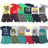 Kit 6 Conjunto Infantil Masculino Regata