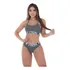 Kit 6 Conjuntos Feminino Top   Calcinha Kyron De Microfibra