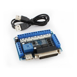 Kit 6 Controladora Cnc Interface Mach 3 Router Até 5 Eixos