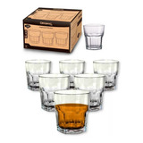 Kit 6 Copos De Vidro Baixo Para Suco 310ml Agua Refrigerante