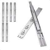 Kit 6 Corrediça Telescópica 30cm Trilho Gaveta 35kg 3 Pares