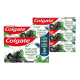 Kit 6 Creme Dental Colgate Extracts Carvão Ativa Menta 90g