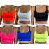 Kit 6 Croppeds Top Alça Academia Suplex Forrado Blusa