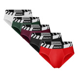 Kit 6 Cuecas Slip Tradicional Cueca Comum Masculina Algodão