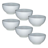 Kit 6 Cumbucas Capri 500ml Porcelana Tigela Sopa Caldo Açaí