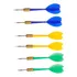 Kit 6 Dardos Ponta De Agulha Metal Profissional Reposição Cor Verde  Amarelo E Azul