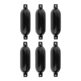 Kit 6 Defensa Náutica G2 12 X 41 Preta Lancha Barco Boia
