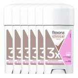 Kit 6 Desodorante Creme Rexona Clinical