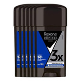 Kit 6 Desodorante Rexona Clinical Creme